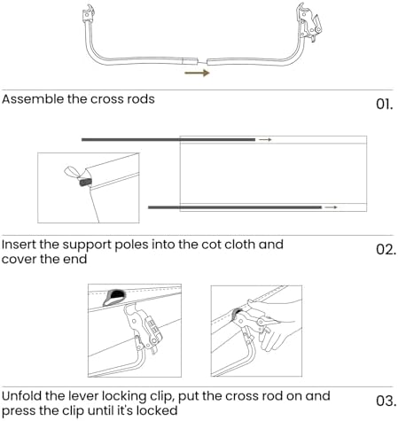 OneTigris SUPRAGRIS Camping Cot, Support Up to 400lbs, Lightweight Comfortable Folding Bed for Camping, Hiking, Backpacking, Travel, Car Trips, Office Nap