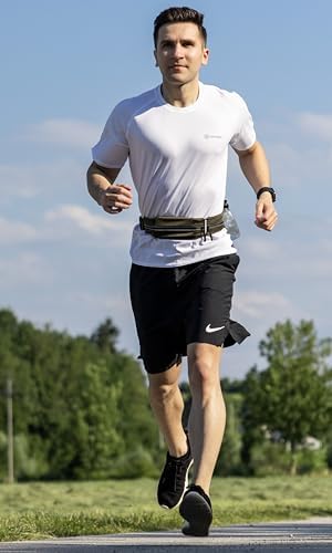 Fitgriff® Running Belt for Men & Women - Secure Jogging Pouch for Phone, Keys & Essentials - For All Cell Phones