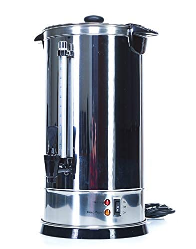 Shabbat Urn 100 Cups - Stainless Steel Hot Water Boiler & Warmer - Customize Temperature Control Commercial & Home Urns Great for Catering Buffets Parties Weddings Holiday Jewish Dinners