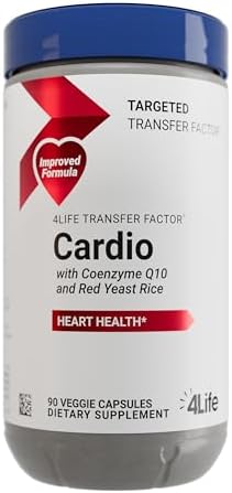 4Life Transfer Factor Cardio - Targeted System Support Dietary Supplement with Ginkgo Biloba, Garlic, Red Yeast Rice, and Resveratrol - 90 Capsules