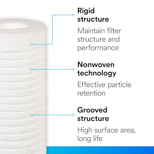 3M Aqua-Pure AP110 2-Pack Whole House Replacement Water Filter Cartridges, 5 Micron Sediment Reduction, for use with AP11T or AP101T Housing