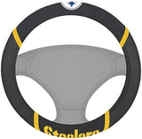 FANMATS NFL Unisex-Adult Embroidered Steering Wheel Cover