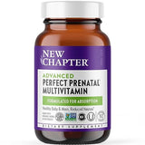 New Chapter Advanced Perfect Prenatal Vitamins, 192ct, Made with Organic, Non-GMO Ingredients for Healthy Baby & Mom - Folate (Methylfolate), Whole-Food Fermented Iron, Vitamin D3 + Ginger