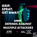 SABRE Runner Pepper Gel, Maximum Police Strength OC Spray, Reflective Hand Strap for Easy Carry & Quick Access, 0.67 fl oz, Secure & Easy to Use Safety, Optional Clip-On Alarm & LED Armband Combos