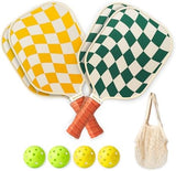 Pickleball Paddles Set of 2/4- USAPA Approved Graphite/Fiberglass Pickleball Racket, 2 Pickleball Rackets, 4 Balls and 1 Portable Carry Bag, Aesthetic Pickle Ball Set for Men Women Beginners