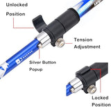 Aluminum Collapsible Ultralight Travel Trekking Hiking Pole for Men and Women