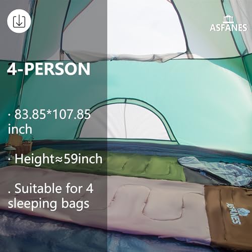 2-12 Person Tents for Camping Waterproof, Backpack Double Layer Tents, Perfect Picnics, Fishing and Backyard Camping