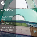 2-12 Person Tents for Camping Waterproof, Backpack Double Layer Tents, Perfect Picnics, Fishing and Backyard Camping