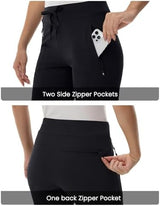 TBMPOY Women's Hiking Pants Lightweight Water Resistant Travel Joggers Quick Dry Outdoor Athletic Pants Zipper Pockets