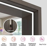 Kerf Weather Stripping Door Seal for Large Gap and Easy Installation (40 Feet, White)