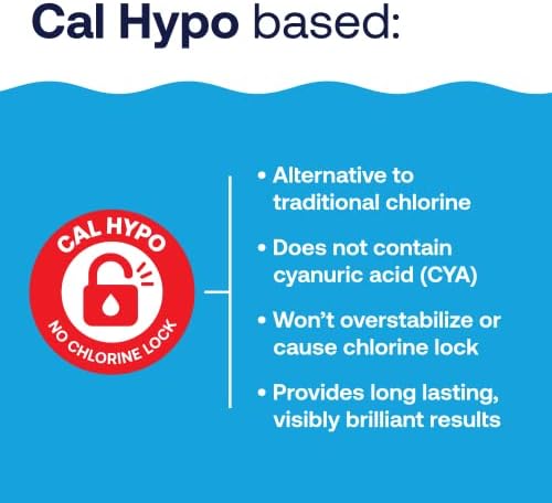 HTH 52040B Swimming Pool Care Shock Ultra, Swimming Pool Chemical, Cal Hypo Formula, 1lb (6 Pack)