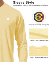 Roadbox Mens UPF 50+ UV Sun Protection Shirts Outdoor Long Sleeve SPF Rash Guard for Fishing Hiking Swimming Running