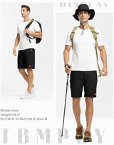 TBMPOY Men's 7" / 9" Running Hiking Shorts Quick Dry Athletic Gym Outdoor Sports Short 3 Zipper Pockets