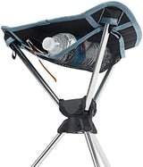 GRAND TRUNK Compass 360° Swivel Camping Stool – Ultra-Light, Foldable & Rotating Travel Chair – Compact & Durable for Outdoors, Hiking, and Fishing – Black