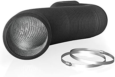 AC Infinity Flexible 10-Inch Aluminum Ducting, Heavy-Duty Four-Layer Protection, 8-Feet Long for Heating Cooling Ventilation and Exhaust