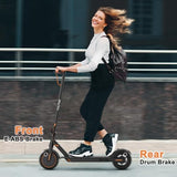 VOLPAM Electric Scooter, 350W/500W, 8.5"/10" Tires, 12/21/28 Miles Range, 16/19/22Mph, Folding E-Scooter with Dual Braking