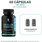 200 Billones de Probióticos 11 diferentes Cepas. 60 cápsulas de 500 mg. Cápsulas con tecnología DRcaps®. Ingredientes naturales. 200 Billion Probiotics Platinum B Life.