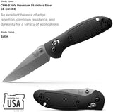 Benchmade - Mini Griptilian EDC Knife with CPM-S30V Steel, Drop-Point Blade, Made in the USA