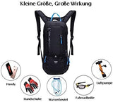 WINDCHASER Cycling Backpack, 10L Bicycle Backpack Waterproof Breathable Bag for Outdoor Travel Hiking Climbing Biking Running Skiing (Black)