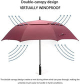 G4Free 47/54/62/68 Inch Automatic Open Golf Umbrella Oversize Extra Large Double Canopy Vented Windproof Waterproof Stick Umbrellas