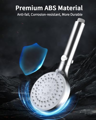 Shower Head with Handheld, High Pressure Handheld Shower Head with 80" Extra Long Stainless Steel Hose & Adjustable Bracket, Showerhead with ON/OFF Switch for Pets Bath