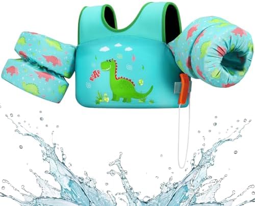 HeySplash Swim Vest for Kids, Toddler Pool Floaties Fit 20-50/70 Lbs, Children Swimming Vest with Adjustable Strap, Swim Jacket Water Wing Arm Float, Puddle Sea Beach Boat Jumper Boy Girl Baby