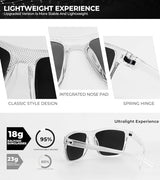 KALIYADI Polarized Sunglasses for Men, Lightweight Sun Glasses with UV Protection for Driving Fishing Golf