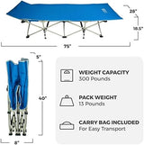OSAGE RIVER Camping Cot for Adults - Folding Camping Cot - Portable Cots for Sleeping - Rated for 300 lbs
