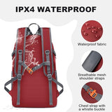 MIYCOO Backpack - Ultra Lightweight Packable Backpack for Travel Camping, 45L Hiking Back Pack Waterproof Foldable Daypack for Men Women Red