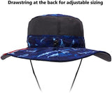 BASSDASH UPF 50+ Sun Fishing Hat Water Resistant with Detachable Neck Flap