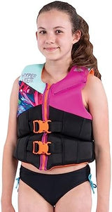 HyperLite Elite Kids Life Jacket, US Coast Guard Approved, Great for Any Water Sports Activity Including Boating, Paddle & Swimming