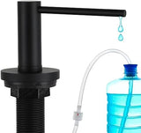 Gappo Upgraded Matte Black Soap Dispenser for Kitchen Sink, Stainless Steel Countertop Pump, Built in Sink Soap Dispenser with 47" Extension Tube kit