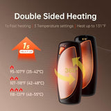 Hand Warmers Rechargeable 2 Packs, Double Sided Heating with AI Charging Case, 14000mAh Electric Hand Warmer Up to 36 Hours, Portable Heater Gifts for Christmas,Camping,Hunting