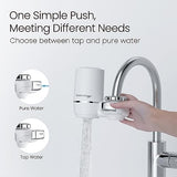 Waterdrop Sink Filter Water Faucet for Skin Care, Bathroom Faucet Filter, 320 Gallons, NSF Certified Water Purifier, 0.01μm Ultra-Filtration System, Reduces Chlorine Lead-Free Material, 1 Filter White