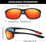 FAGUMA Polarized Sports Sunglasses For Men Cycling Driving Fishing UV400 Protection