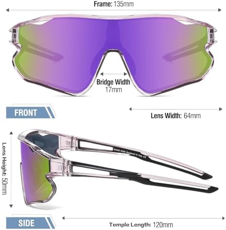 DUCO Kids Sunglasses Youth Baseball Sun Glasses Lightweight TR90 Frame UV400 Sports Cycling Shades for Boys Girls DK268
