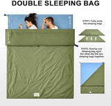 Ultralight Warm Weather Sleeping Bag - Portable, Waterproof, Compact Lightweight, Comfort with Compression Sack - Great for Outdoor Camping, Backpacking & Hiking