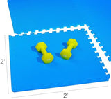BalanceFrom Puzzle Exercise Mat with EVA Foam Interlocking Tiles for MMA, Exercise, Gymnastics and Home Gym Protective Flooring, Multiple Sizes and Colors
