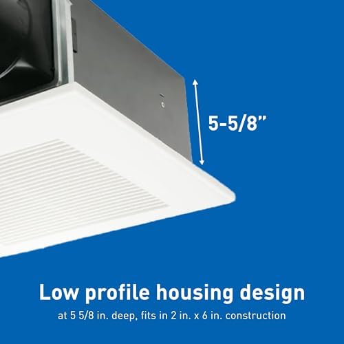 Panasonic FV-0511VF1 WhisperFit DC Fan 50-80-110 CFM Retrofit Bathroom Exhaust Fan - Quiet Energy Star-Certified Energy-Saving Bathroom Ceiling Fan