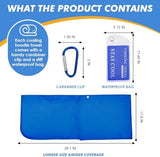 4 Pack Cooling Hoodie Towels for Neck and Face, UPF 50 Sun Protection & Instant Cooling, Ice Towels for Hot Weather, Soft Breathable Towel for Sport, Work Out, Gym, Camping & More Activities