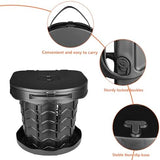 Boreeman Portable camping Toilet, Foldable and Height Adjustable, Load Capacity 400lbs, with Carrying Handle, Perfect for Camping, Travel & Car Use