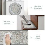 Carpet Stair Treads Non Slip 15PCS, 8" X 30" Edging Stair Runner for Wooden Steps Indoor, Resistant Stair Rugs with Reusable TPE Adhesive Backing, Residue Free Mat for Kids, Elders, Pets, Taupe