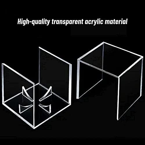 8 Pack Baseball Display Case, UV Protected Acrylic Boxes for Display,Clear Display Case Baseball Cube Memorabilia Showcase Autograph Ball Protector