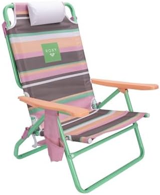 Roxy Beach Chair – Lightweight Folding Chair with Adjustable Recline and Cup Holder – Portable and Durable Chairs for Beach, Camping, or Outdoor Events