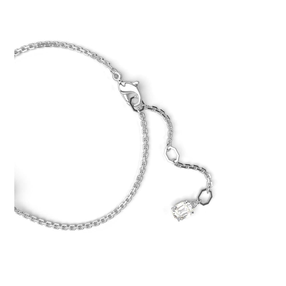 Swarovski Mesmera Bracelet, Blue and Clear Mixed-Cut Stones in a Rhodium Finished Setting, Part of the Mesmera Collection