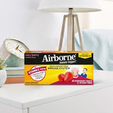 Vitamin C 1000mg (per serving) - Airborne Very Berry Effervescent Tablets (36 count in a box), Gluten-Free Immune Support Supplement, With Vitamins A C E, ZINC, Selenium, Echinacea & Ginger