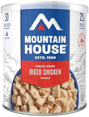 Mountain House Cooked Diced Chicken | Freeze Dried Survival & Emergency Food | #10 Can | Gluten-Free, 30235-Parent
