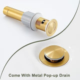 Ultimate Unicorn Bathroom Faucet for Sink Brushed Gold, 4 Inch Bathroom Sink Faucet for 3 Hole or 2 Hole, 2 Handle Waterfall Faucets with Pop up Drain, Centerset Faucets for RV Counter