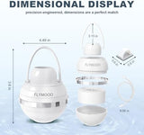 Bath Filter for Tub Faucet - 8 Stages Bathtub Water Filter Reduces Contaminants for Softer, Smoother Skin - 2,500 Gallons of Filtration, BPA Free (White)