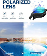 ZIONOR G1 Polarized Swimming Goggles for Unisex Adult Women Anti Fog 100% Anti UV Diving Goggles